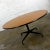 Black Vintage Mid-Century Modern Eames for Herman Miller Natural Oak Veneer 60 Inch Diameter Round Top All Black Universal Base Tables For Sale - Image 8 of 13