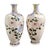 A pair of Meiji-period Japanese Satsuma earthenware vases from Kyoto, circa 1890. They are made in the Kinkōzan tradition...