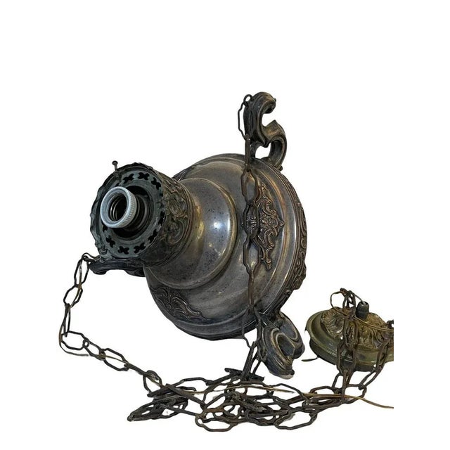 Silver-Plated Copper Votive Lamp, 18th Century For Sale - Image 3 of 6