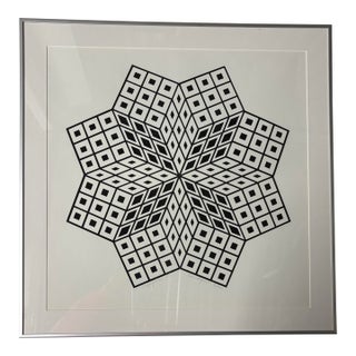 1980s Geometric Limited Edition Print For Sale
