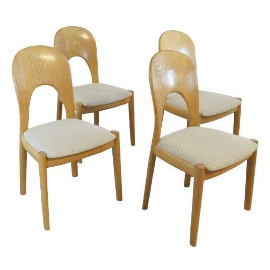 Light Oak Chairs by Niels Koefoed for Koefoeds Møbelfabrik, Set of 4 For Sale - Image 15 of 16