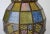 Vintage Victorian Style Stained Glass & Brass Hanging Lantern For Sale - Image 4 of 12