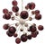 Italian 21st Century Nova Satin Brass Amethyst Bubbles Murano Sputnik Chandelier by Fabio LTD For Sale - Image 3 of 7
