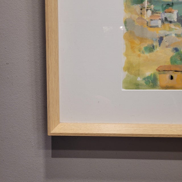 After Paul Cézanne, The Bay of Marseille, View from L'estaque, 1920s, Gouache on Paper, Framed For Sale - Image 14 of 18