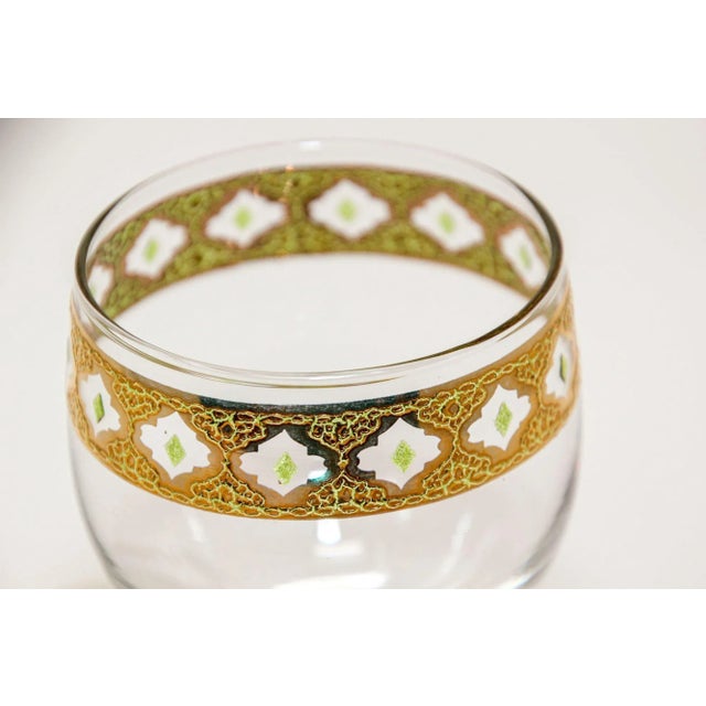 Set of 3 Vintage Culver Ltd Tyrol 22k Gold Rim Banding Wine Glasses For Sale - Image 12 of 13