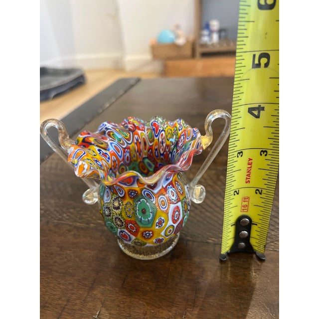 1980s Fratelli Toso Murano Small Vase For Sale - Image 5 of 5