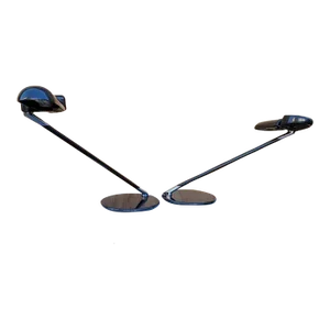 Postmodern Bruno Gecchelin for Arteluce Adjustable Desk Lamps ‘Ring’ - Pair