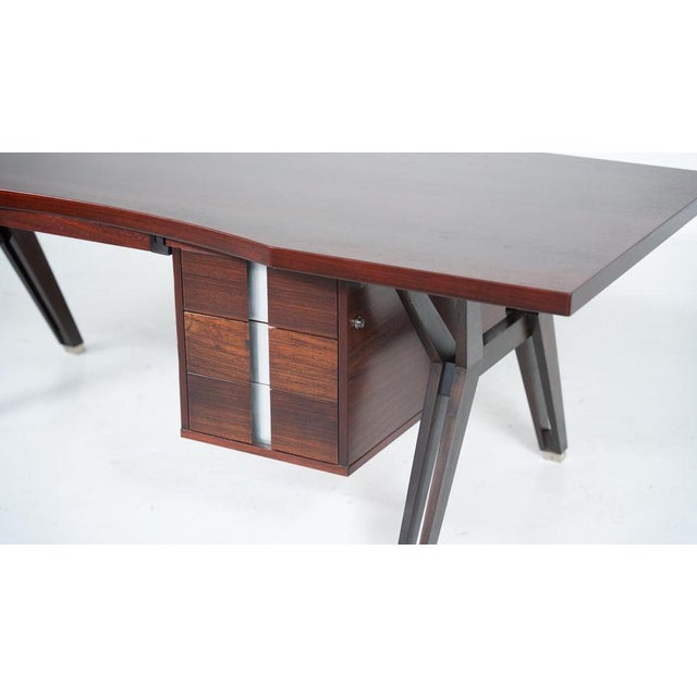 Mid-Century Modern Desk attributed to Ico Parisi for Mim Roma, Italy, 1950s For Sale - Image 3 of 18