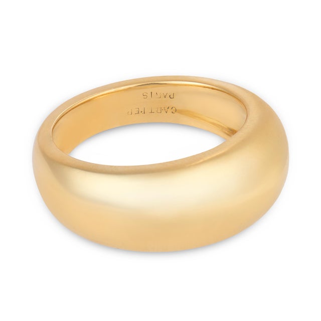 A timeless and sophisticated creation from the legendary French jewelry house Cartier Paris, this vintage dome band ring...