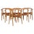 Model GE-525 Armchairs in Oak and Aniline Leather by Hans J. Wegner for Getama, 1990s, Set of 6 For Sale - Image 12 of 12