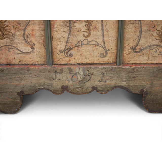 Tyrolean Painted Chest, 1791 For Sale - Image 9 of 18