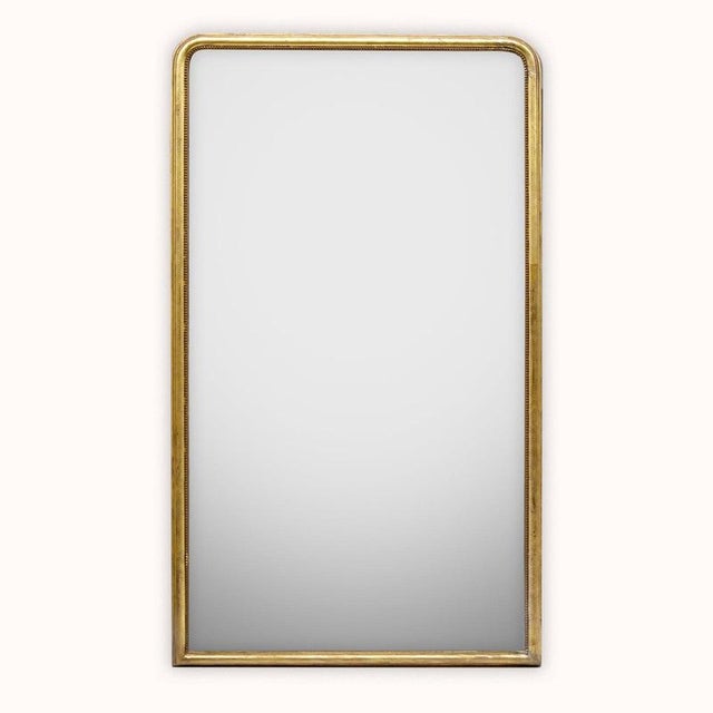 Gold Large Louis Philippe Mirror with Slim Frame, 1800s For Sale - Image 8 of 8