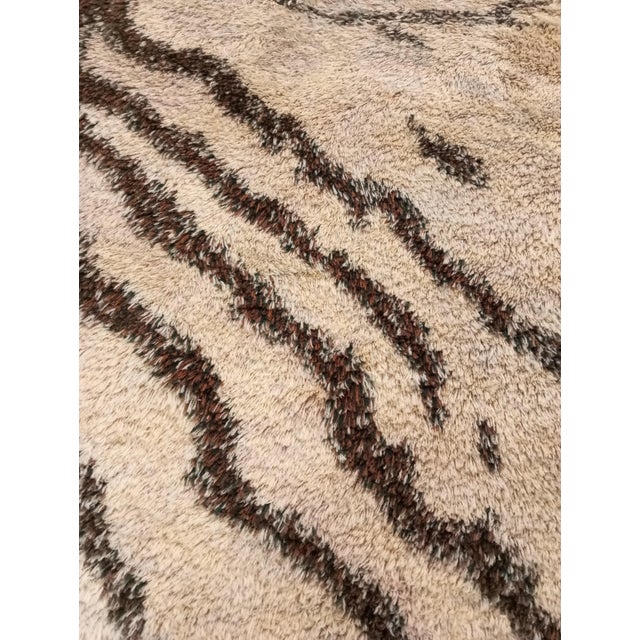 White Jungla Series Hand-Knotted Rug by Giuseppe Ajmone for Pugi-Italia, 1960s For Sale - Image 8 of 15