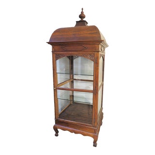Early 20th Century Wooden Vitrine For Sale