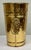 Vintage Hammered Brass Lion Handle Wastebasket or Umbrella Stand For Sale In Kansas City - Image 6 of 9