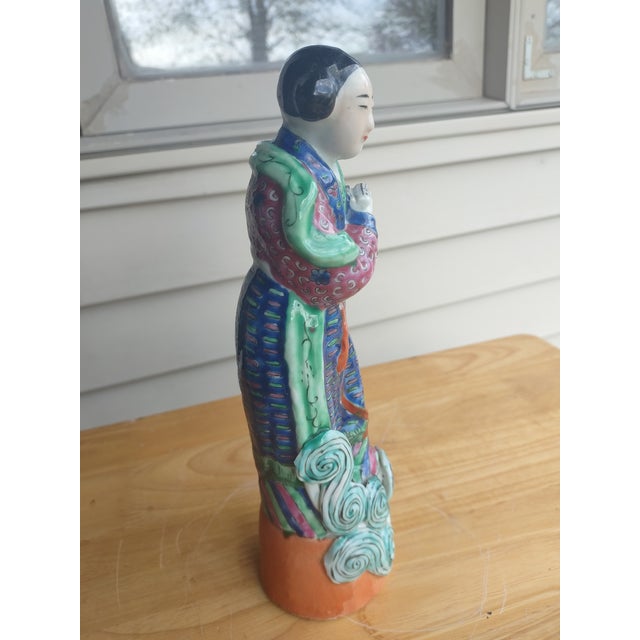 Mid 20th Century Immortals Asian Chinese Woman Figurine For Sale In Kansas City - Image 6 of 7