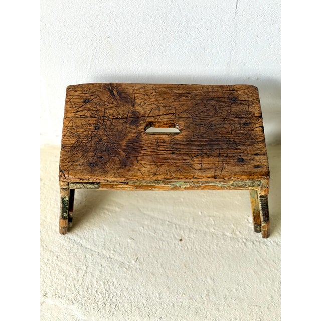Antique Rustic Wooden Bench, 1890s For Sale - Image 4 of 16