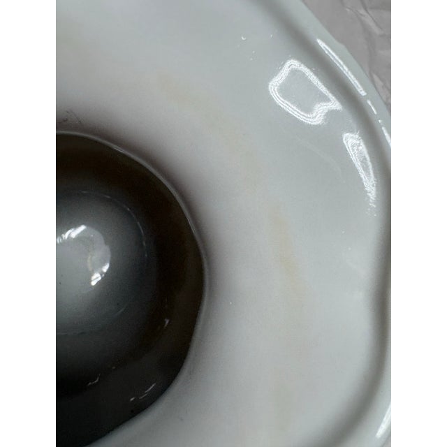 Mid 20th Century Inarco Japan Bluebird Porcelain Creamer With Underplate, C. 1950s For Sale - Image 9 of 9