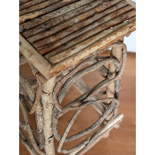 Early 20th Century Antique Adirondack Twig Occasional Table For Sale - Image 5 of 6