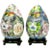 1960s 11.5" Colorful Cloisonne Eggs - a Pair For Sale