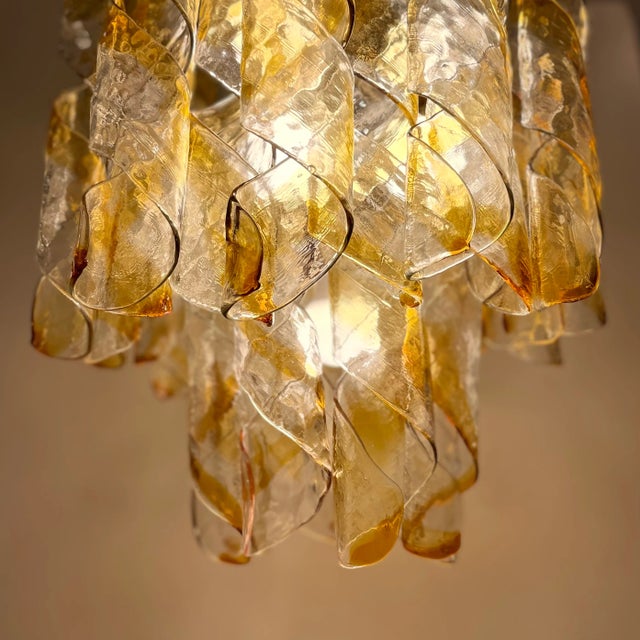Torciglioni Hanging Light from AV Mazzega, 1970s For Sale - Image 3 of 13