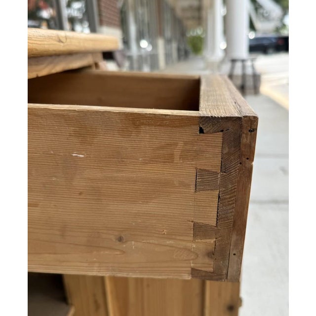 Early 1900s Solid Pine Nightstand For Sale - Image 12 of 12