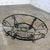 Vintage Rustic Spanish Revival Style Coffee Table Hand Wrought Iron Round With Glass Top For Sale - Image 14 of 17