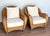 French Coastal Boho Bamboo and Rattan Conservatory Studio Armchairs, 1970s, Set of 2 For Sale - Image 17 of 18