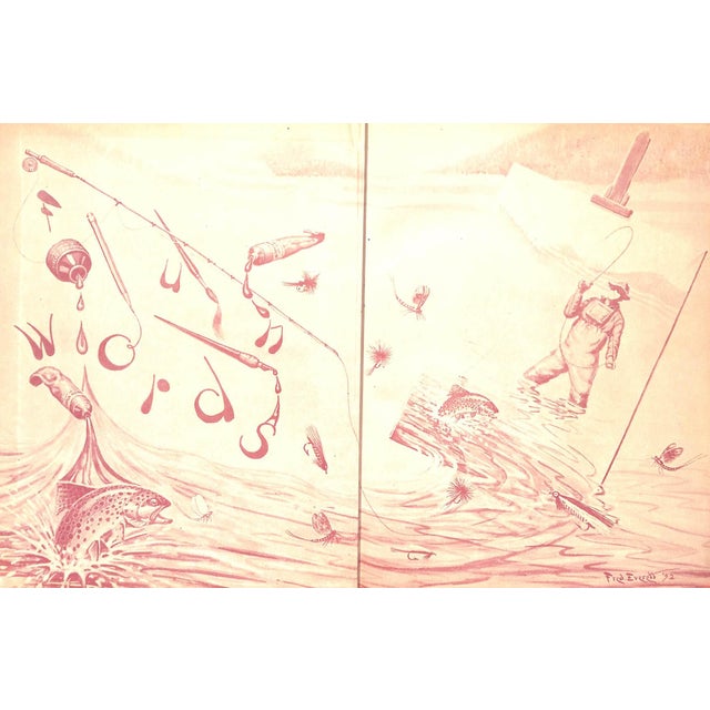 White "Fun With Trout: Trout Fishing in Words, Paint & Lines" 1952 Everett, Fred For Sale - Image 8 of 12