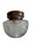 A charming light fixture perfect for a smaller ceiling that needs great light. Original brass holder has a great patina....