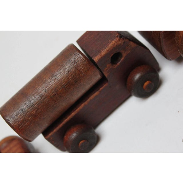 Collection of Five Vintage Handmade Wooden Cars and Trucks For Sale - Image 12 of 13