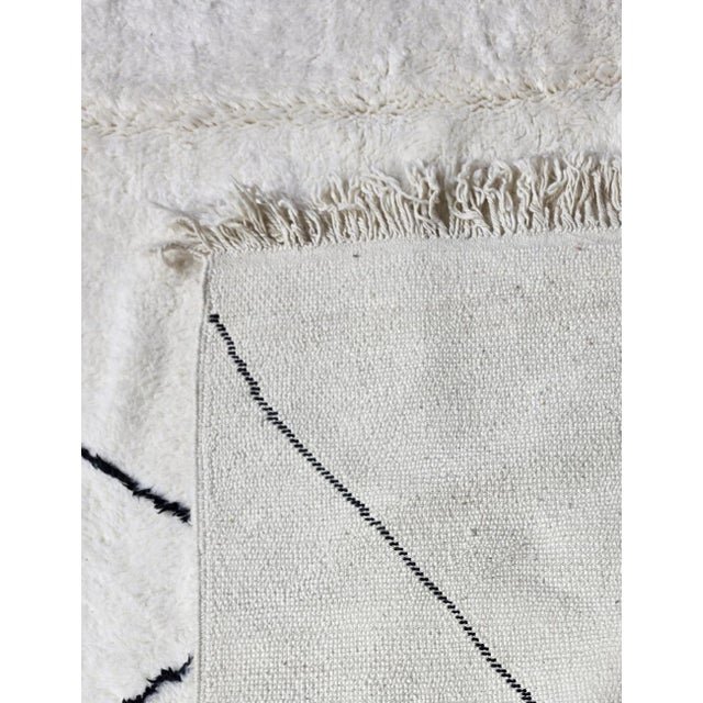 Classic Diamond Berber Wool Rug - For Sale - Image 4 of 6