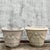 Coastal Vintage Coastal Monumental Swag Cast Concrete Planters - Set of 2 For Sale - Image 3 of 5