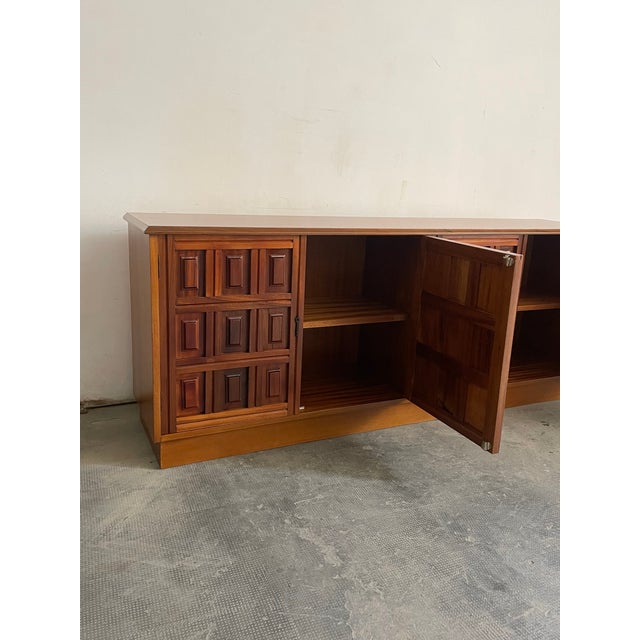 Vintage Brutalist Spanish Sideboard 1960s For Sale - Image 6 of 7