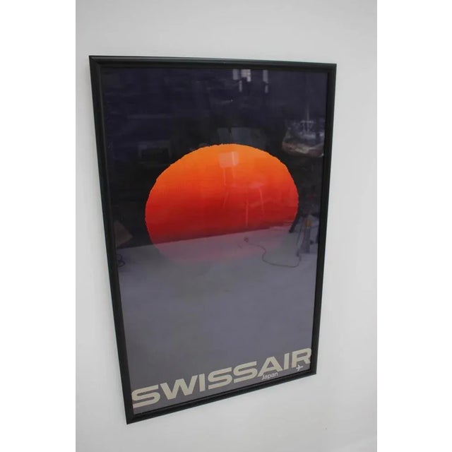 Big Mid-Century Swissair Japan Travel Poster by Manfred Bingler, 1964 For Sale - Image 3 of 5