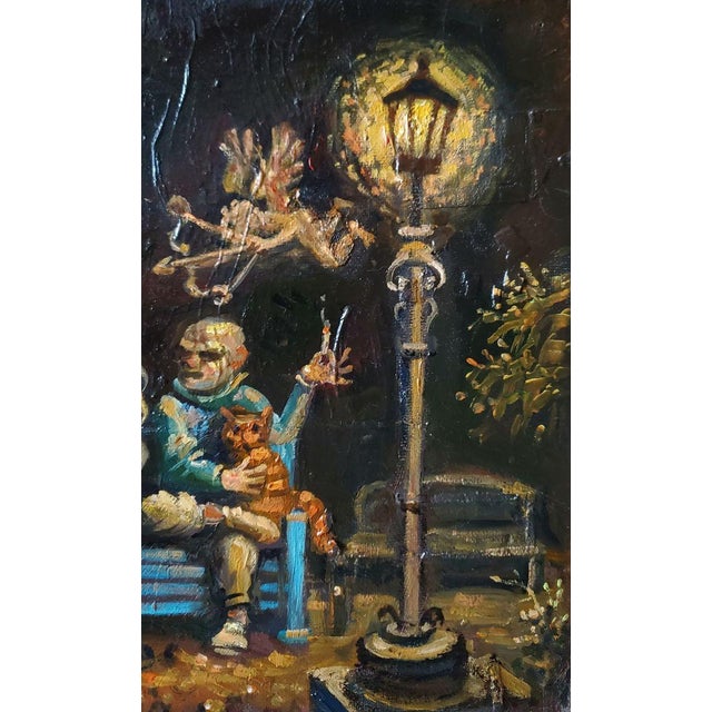 2000 - 2009 Oil Painting Society in the Park Daniil Litvinov For Sale - Image 5 of 7