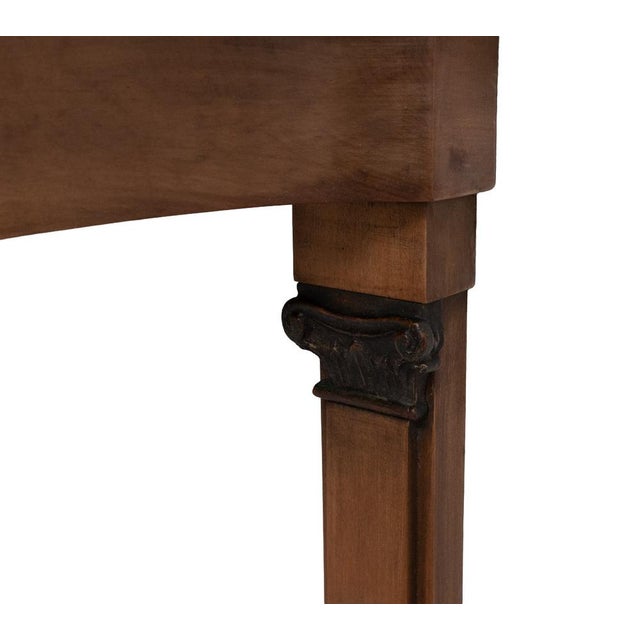 Empire Revival Italian Console Table with Black Marble Top, 1950s For Sale - Image 9 of 14