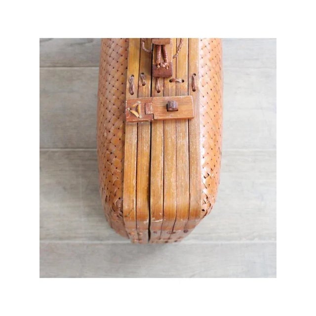 Rattan Suitcase, 1950s For Sale - Image 4 of 10