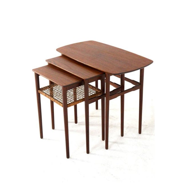 Minimalist Nesting Tables, Denmark, Set of 3 For Sale - Image 11 of 15