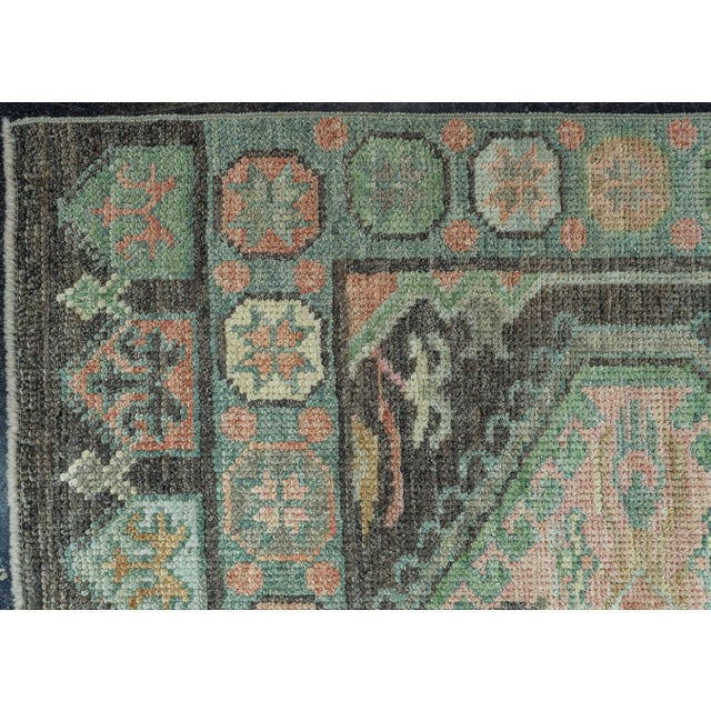 Turkish Oushak Rug 2'8" x 8'4" #20087 For Sale - Image 4 of 8