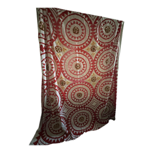 1950s Red Suzani Chenille Blanket