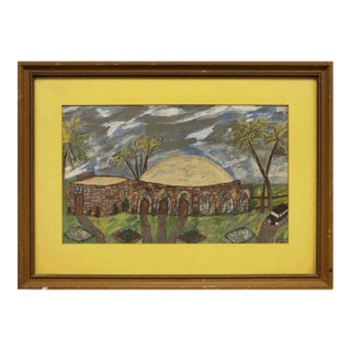 Rebecca Levy, Outsider Art Judaica Synagogue or Tomb in Israel For Sale