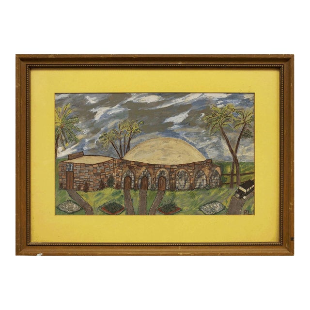 Rebecca Levy, Outsider Art Judaica Synagogue or Tomb in Israel For Sale