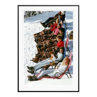 Slim Aarons 'Apres Ski' Archival Pigment Print Framed in Black For Sale
