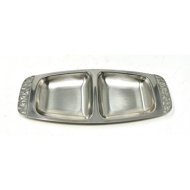 MidCentury Modern Stainless Steel Serving Piece by Alessi for Rogers