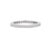 Art Deco 18k White Gold Diamond Modern Eternity Ring for Stacking Size 5 For Sale - Image 3 of 10