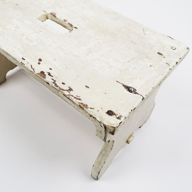 Rustic Folk Art Shabby Chic Stools, 1930s, Set of 3 For Sale - Image 4 of 5