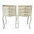 Antique French Painted 3 Drawer Louis XV Night Stands -a Pair For Sale