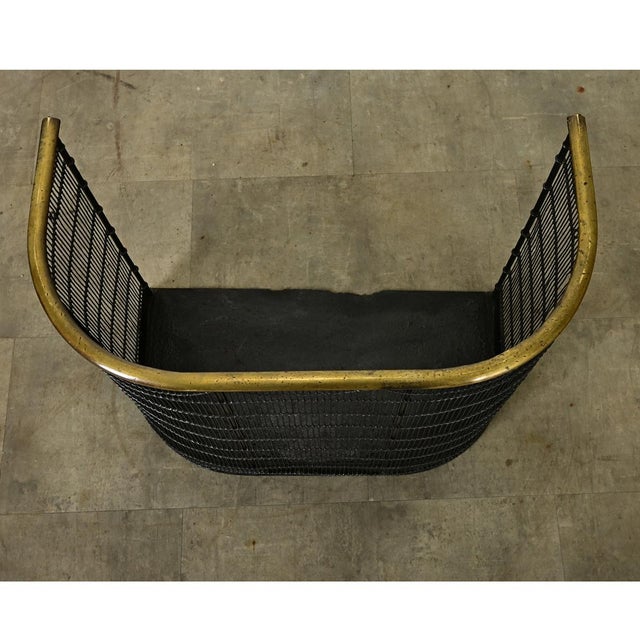 English 19th Century Brass & Metal Fire Screen For Sale - Image 4 of 6
