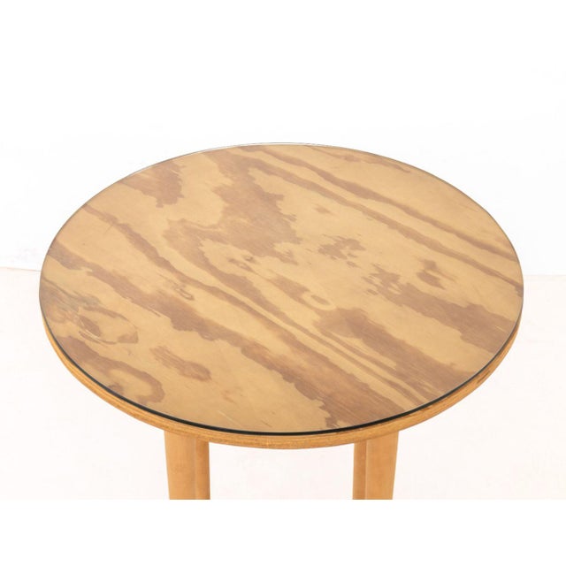 Modern McCobb Style Circular Mahogany Side Table For Sale - Image 3 of 5